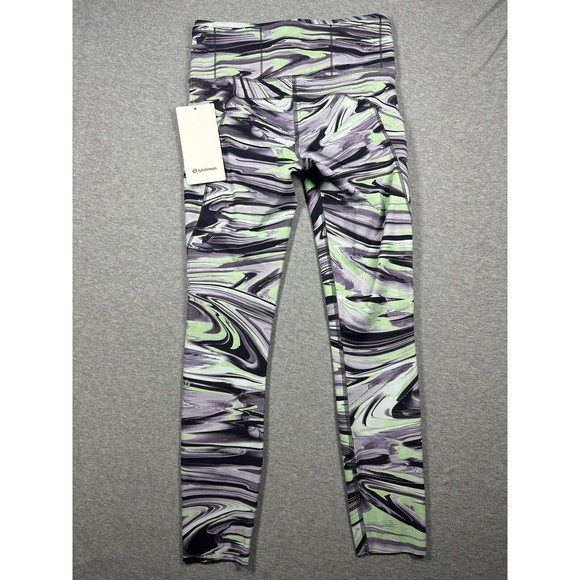 Lululemon Fast Free High Rise Tight 25” in Paint Glide Warp Multi Size 6 NWT - Picture 4 of 6
